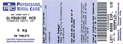 Image of 6 mg Tablets Label - package label 03